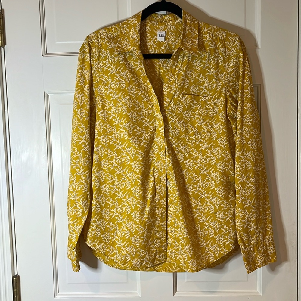 Gap Perfect Shirt in Golden Floral